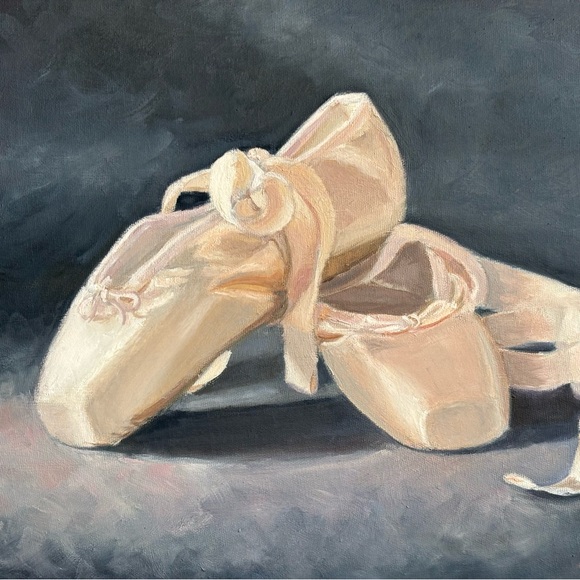 Elegant Ballet Shoes Art Painting - Picture 2 of 5
